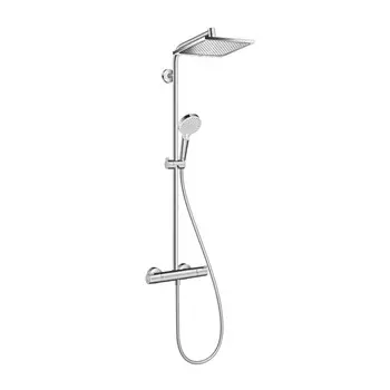 Душевая система Hansgrohe Crometta с лейкой d110 мм с верхним душем d240 мм с термостатом (27271000)