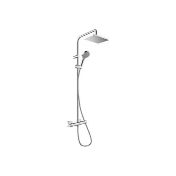 Душевая система Hansgrohe Vernis Shape с верхним душем с лейкой с термостатом хром (26286000)