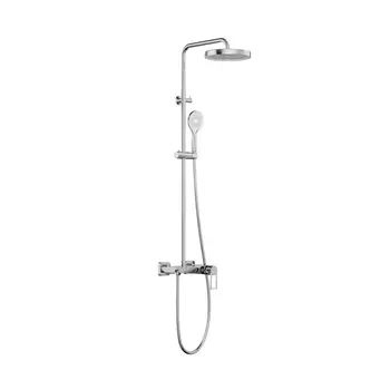Душевая система Tokito Rain с верхним душем с лейкой со смесителем хром (TOK-RAI-1018)