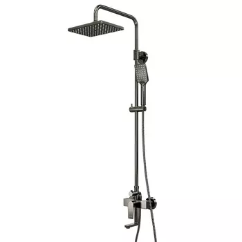 Душевая система WasserKraft с верхним душем с лейкой со смесителем черная (A18401)