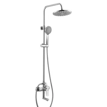 Душевая система WasserKraft с верхним душем с лейкой со смесителем хром (A16601)