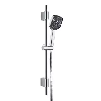 Душевой комплект Voda с лейкой со стойкой хром (VSS16)