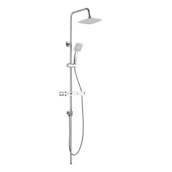 Душевой комплект Voda VST с верхним душем с лейкой хром (VST1000-8)