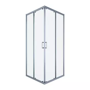 Душевой уголок Alex Baitler AB-1 хром 90х90х200 см квадрат стекло прозрачное 6 мм