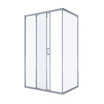 Душевой уголок Alex Baitler AB-1 хром 120х90х200 см прямоугольник стекло прозрачное 6 мм
