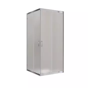 Душевой уголок BelBagno Uno хром 90х90х195 см квадрат стекло матовое 5 мм (UNO-195-A-2-90-P-Cr)
