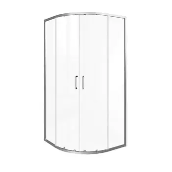 Душевой уголок Good Door Lite R-80-C-CH хром 80х80х190 см четверть круга стекло прозрачное 5 мм (ЛТ00001)
