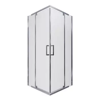 Душевой уголок Triton Каппа хром 90х90х190 см квадрат стекло прозрачное 6 мм (Щ0000054220)