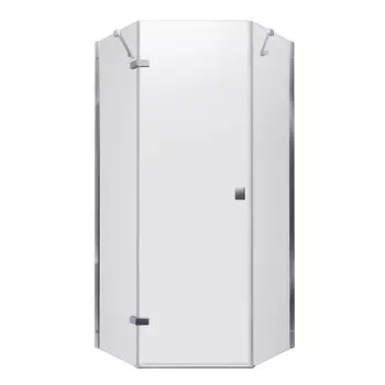 Душевой уголок Triton Сигма хром 100х100х190 см пятиугольник стекло прозрачное 6 мм без поддона