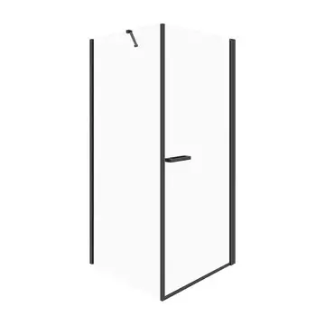 Душевой уголок Ulitka Colibri черный 90х90х195 см квадрат стекло прозрачное 6 мм (74104460)