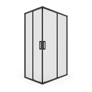 Душевой уголок Ulitka Safari черный 120х80х195 см прямоугольник стекло матовое 6 мм (74104008)
