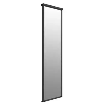 Дверь-купе 883x2552 мм зеркало/черный матовый Elegant
