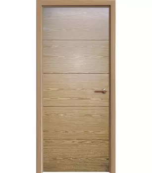 Дверь межкомнатная 060 600х2000 мм шпон дуб натуральный глухая