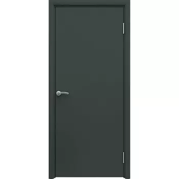 Дверь межкомнатная AquaDoor 800х2000 мм влагостойкая ПВХ графит глухая