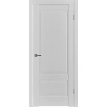 Дверь межкомнатная ER2 800х2000 мм ПВХ эмалекс серая глухая с замком и петлями