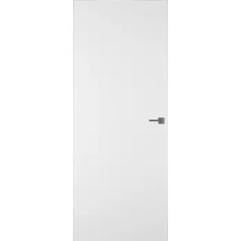 Дверь межкомнатная Invisible 700х2200 мм без покрытия глухая левая с прямым открыванием с замком хром