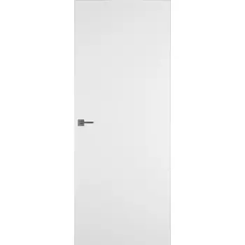 Дверь межкомнатная Invisible 900х2000 мм без покрытия глухая с прямым открыванием с замком хром
