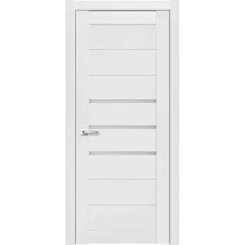 Дверь межкомнатная Мюнхен 01 900х2000 мм финишпленка 3D анкор серебристый со стеклом