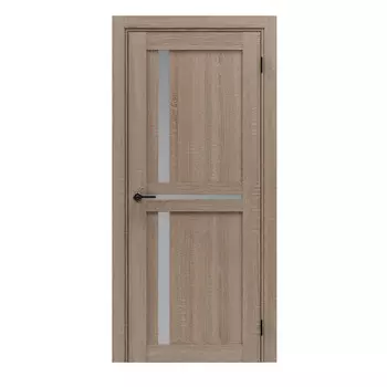 Дверь межкомнатная Порта-29.3 600х2000 мм ПВХ light sonoma со стеклом