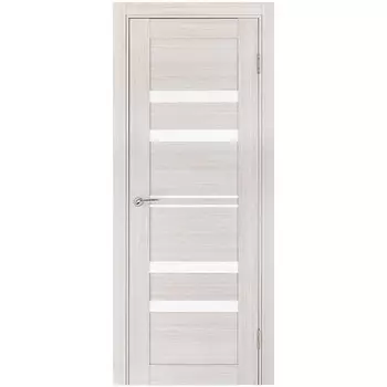 Дверь межкомнатная Порта-30 600х2000 мм ПВХ бьянко вералинг со стеклом