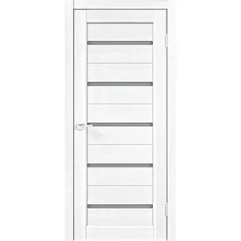 Дверь межкомнатная Premier 15 800х2000 мм ПВХ секвойя милк со стеклом с замком и петлями