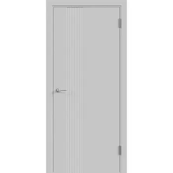 Дверь межкомнатная Альда 3D 1 700х2000 мм эмаль светло-серая глухая