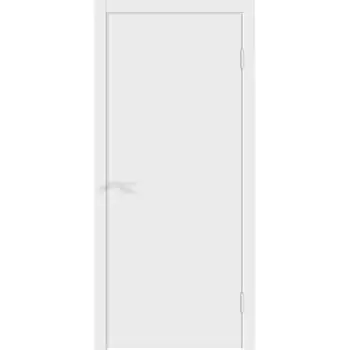 Дверь межкомнатная Smart 845х2050 мм эмаль белая глухая с притвором