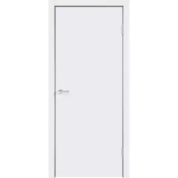 Дверь межкомнатная Smart 845х2050 мм окрашенная белая глухая с притвором