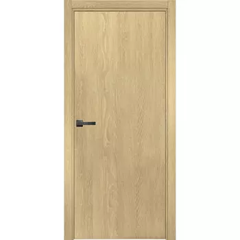 Дверь межкомнатная Ставерн 600х2000 мм ПВХ дуб мадейра янтарь глухая с замком