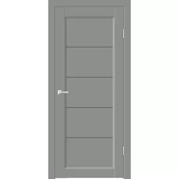 Дверь межкомнатная Селия 1 800х2000 мм ПЭТ серый агат со стеклом