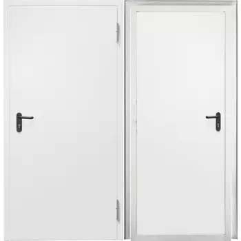 Дверь противопожарная Промет ДП-EIS-60 глухая правая белый RAL 9003 950х2050 мм