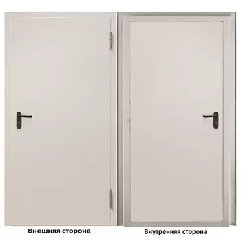 Дверь противопожарная Промет ДП-EIS-60 глухая правая серый RAL 7035 950х2050 мм