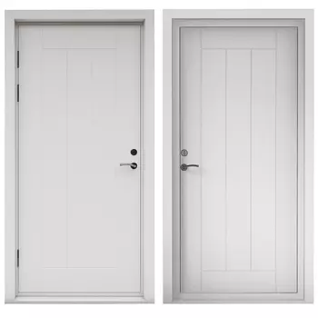 Дверь входная коттеджная Сканди левая белая 960х2050 мм