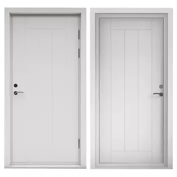 Дверь входная коттеджная Сканди правая белая 960х2050 мм