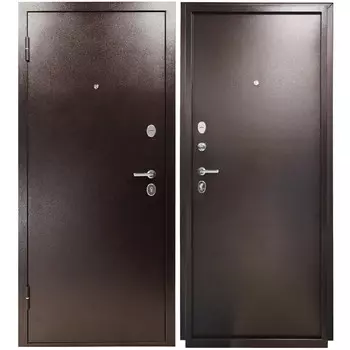 Дверь входная Промет Марс/Титан левая медный антик - медный антик 960х2050 мм