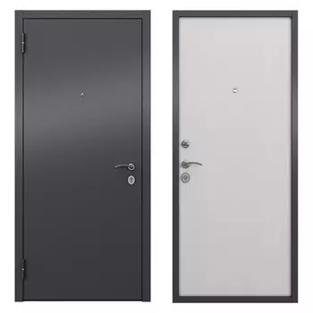 Дверь входная Torex Элегант Лайт левая букле графит - дуб белый матовый 950х2050 мм