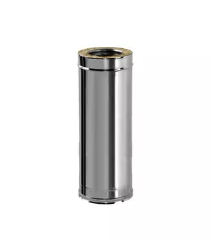 Дымоход Вулкан V50R сэндвич d150х250 х 1000 мм с изоляцией AISI 321/304