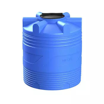 Емкость Polimer Group V-500 500 л пластиковая с крышкой синяя