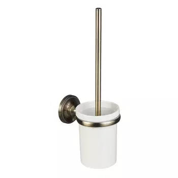 Ершик для унитаза Fora Real подвесной металл/керамика бронза (FOR-RE020/800)