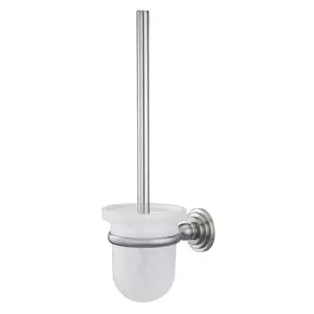 Ершик для унитаза WasserKraft Ammer подвесной стекло/металл хром (K-7027)