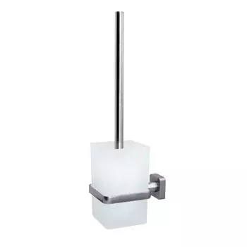 Ершик для унитаза WasserKraft Rhin подвесной стекло/металл хром (K-8727)