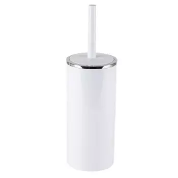 Ершик для унитаза Primanova Lenox напольный пластик белый (M-E34-01)