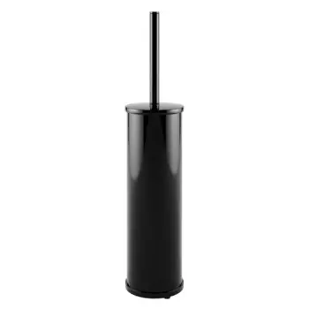 Ершик для унитаза WasserKraft напольный металл/пластик черный глянец (K-1027PB)