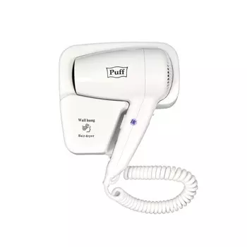 Фен для волос настенный Puff 1200 1200 Вт белый