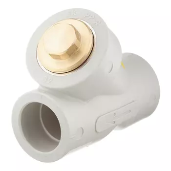 Фильтр полипропиленовый FV-Plast косой 32 мм В/В сетчатый (308033)