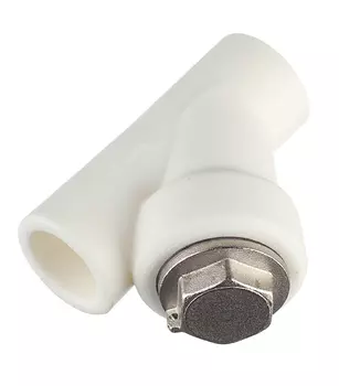 Фильтр полипропиленовый Valtec косой 20 мм В/В сетчатый (VTp.786.0.020)