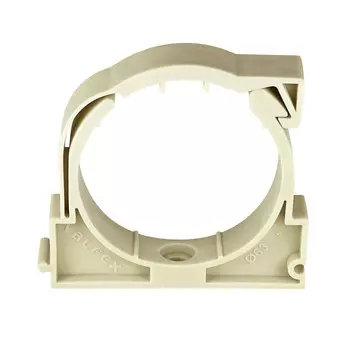 Фиксатор Valfex 63 мм для полипропиленовых труб с защелкой серый (10160063Г)