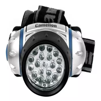 Фонарь налобный Camelion светодиодный 19 LED на батарейках AAA пластик 4 режима (LED5313-19F4)
