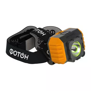 Фонарь налобный Фотон RSH-700 светодиодный 1 LED 3 Вт на батарейках ААА пластик 2 режима (23129)