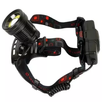 Фонарь налобный Ultraflash E1335 светодиодный 2 LED 4/2 Вт аккумуляторный Li-Ion 2х800 мАч пластик/алюминий 4 режима (E1335)